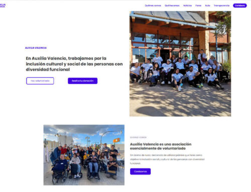 Auxilia Valencia / Diseño web