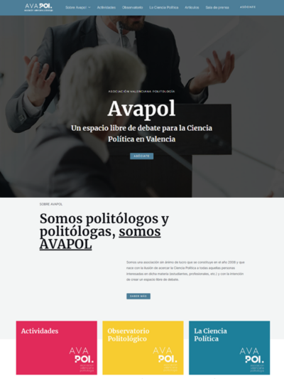 Avapol diseño web