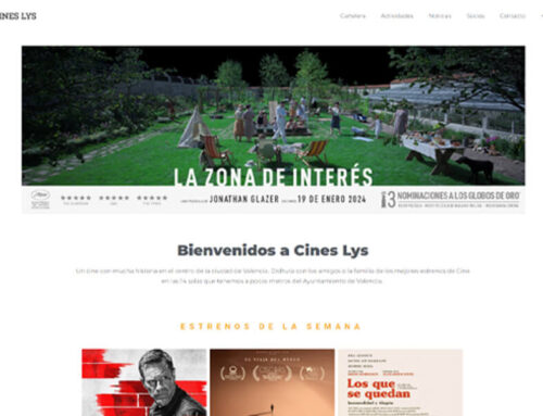 Cines Lys / Diseño web