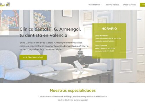 Clínica dental F. G. Armengol / Diseño web
